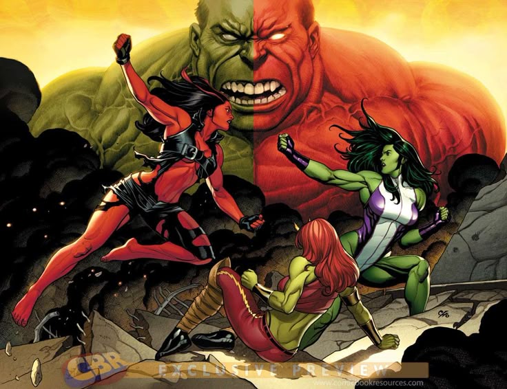 She-Hulk vs Red She-Hulk